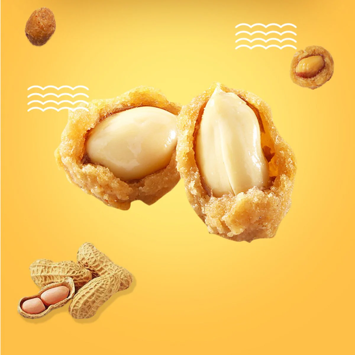 Three Squirrels Crispy Spiced Peanuts 75g - Image 3