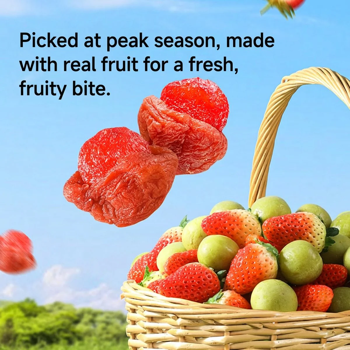 Three Squirrels Plum-Flavoured Dried Strawberries 100g - Image 4