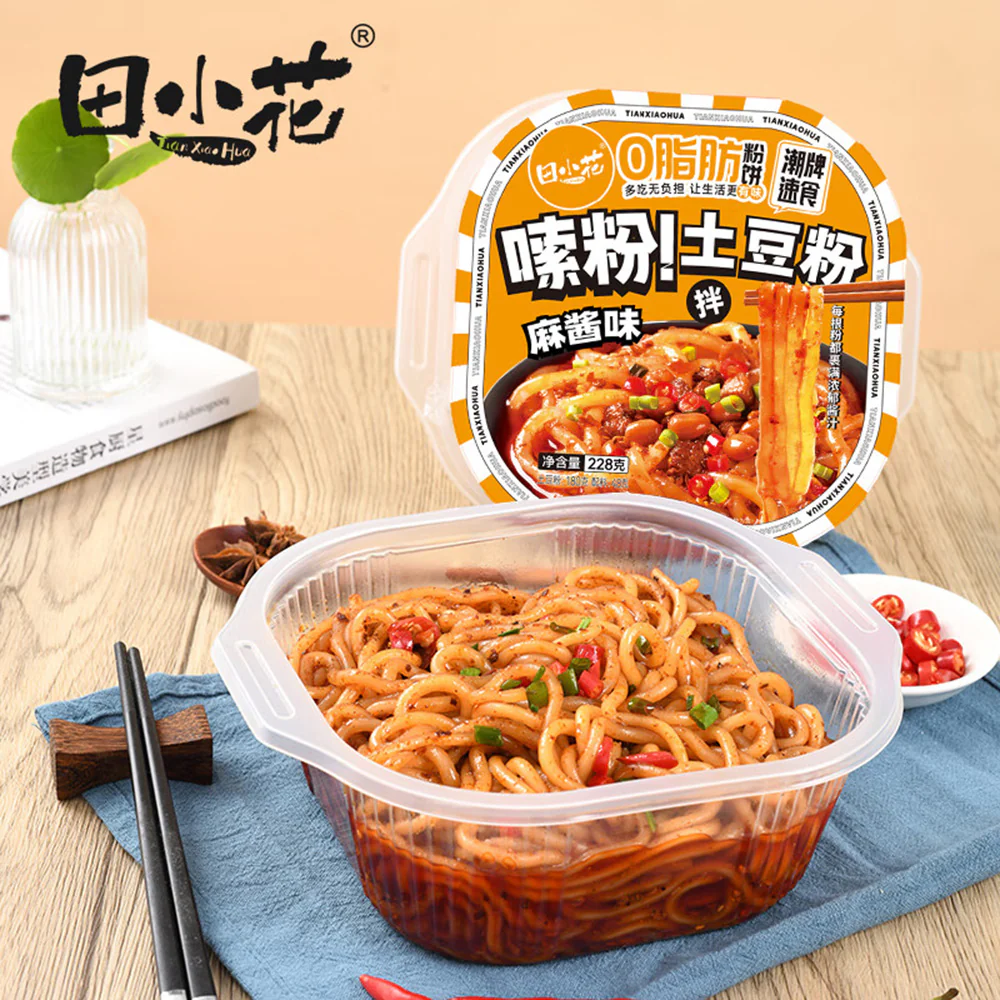 Tian Xia Hua Potato Noodles with Sesame Sauce Flavor - 228g - Image 2