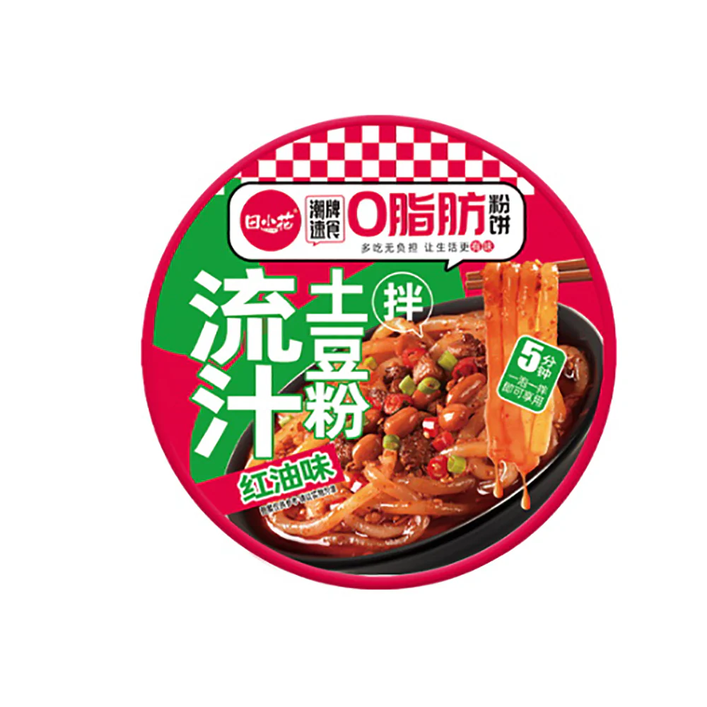 Tian Xiao Hua Zero Fat Potato Noodles with Red Oil Flavor - 271g