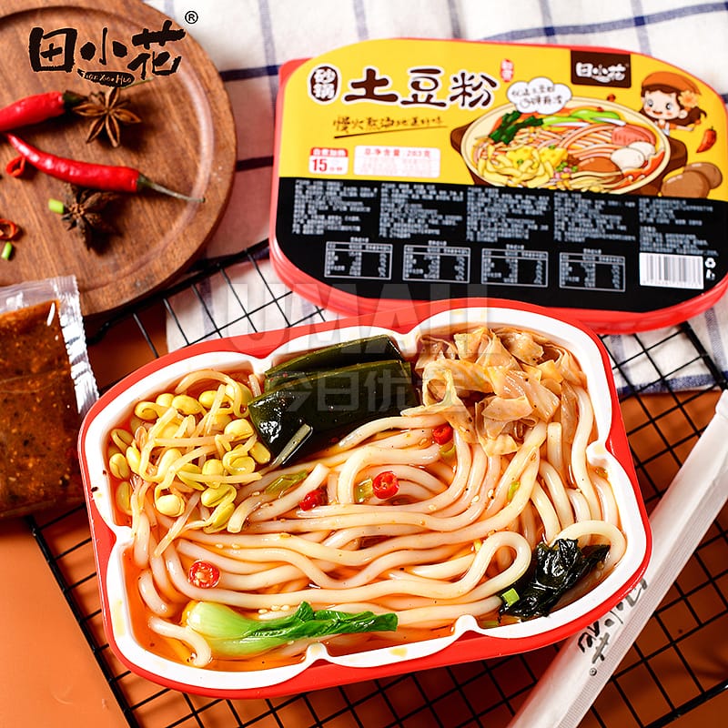 Tian Xiaohua Self-Heating Claypot Potato Noodles - 283g - Image 2