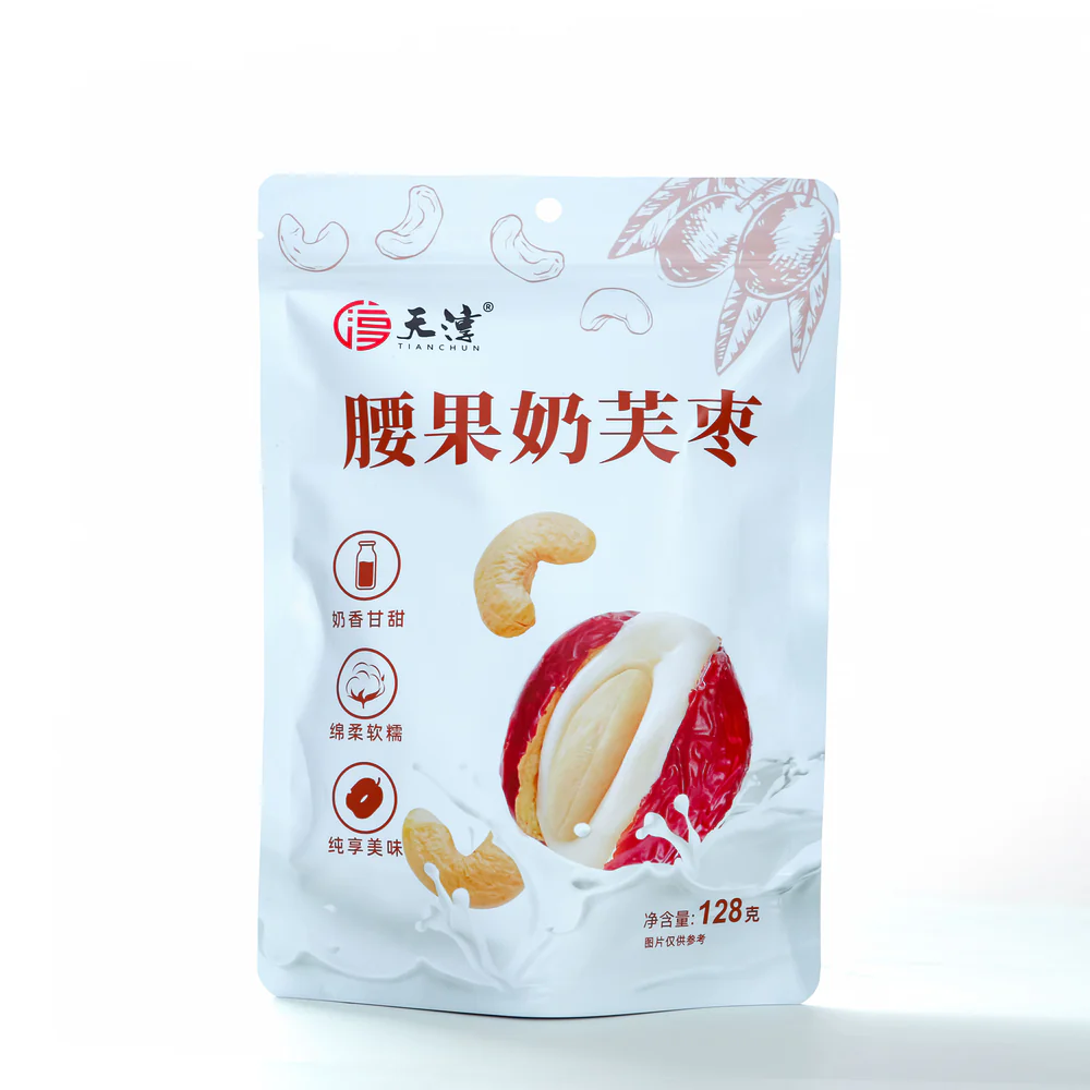 TianChun Cashew Milk Jujube Snack - 128g