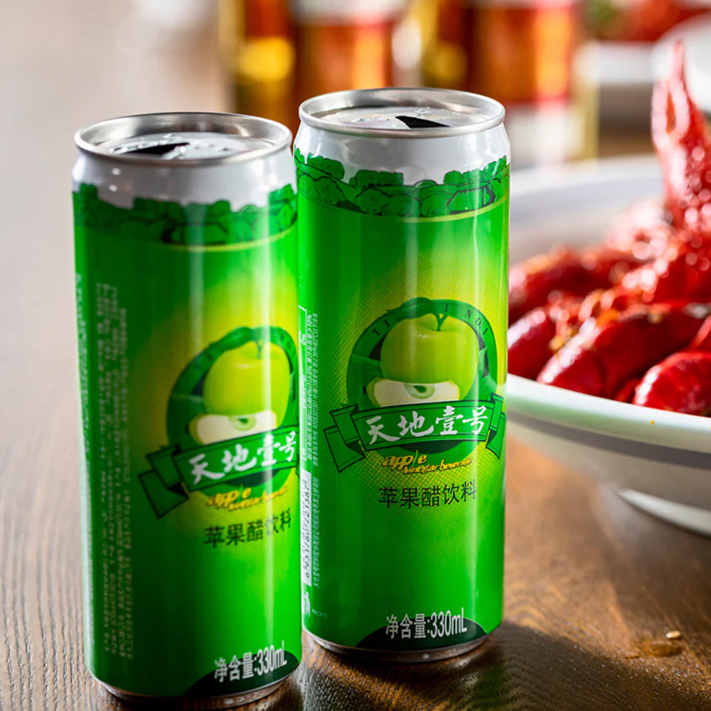 Tiandi No.1 Apple Vinegar Drink - 330ml x 15 Cans - Image 3