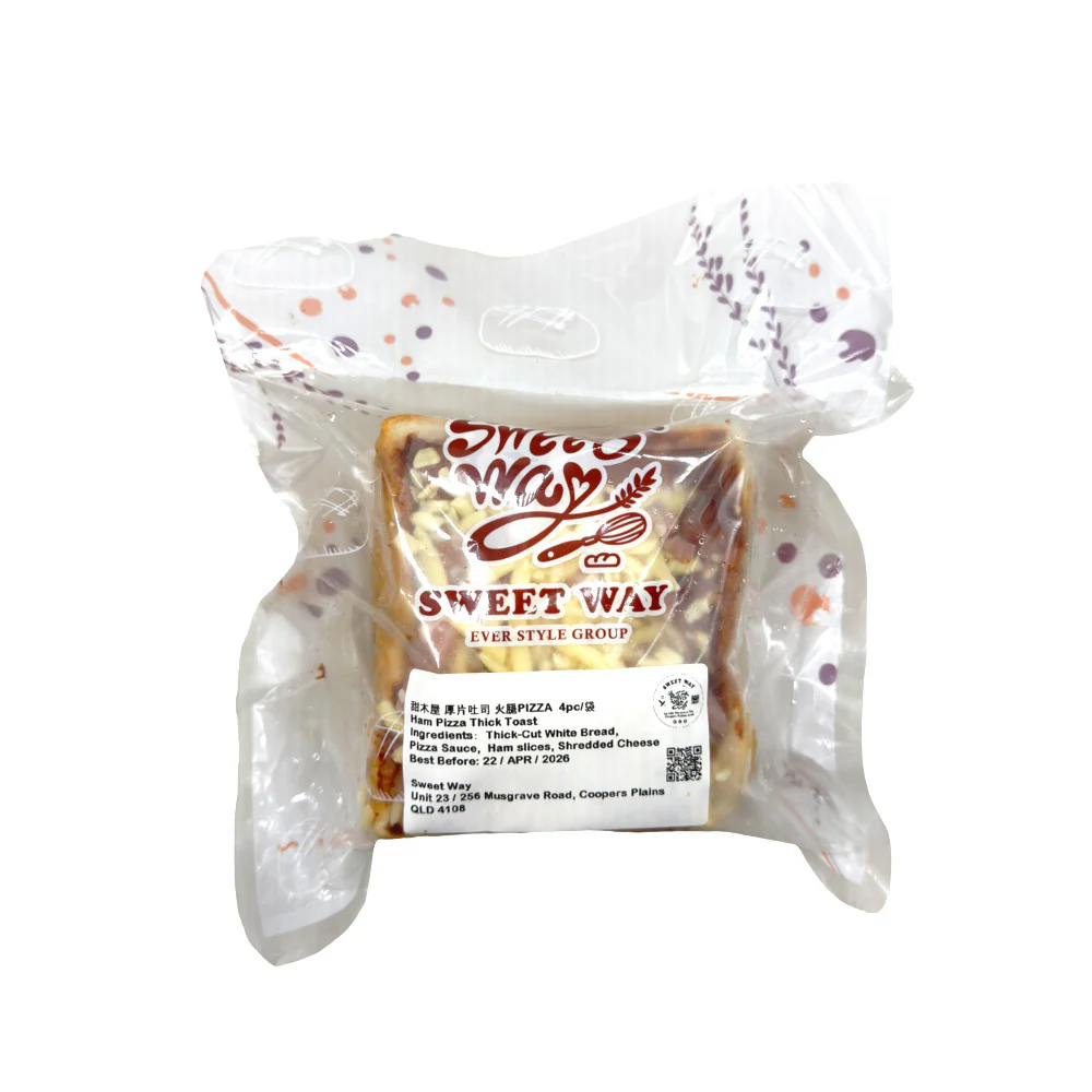 Tianmuwu Frozen Thick-Cut Ham Pizza Toast - 4 Pieces - Image 2