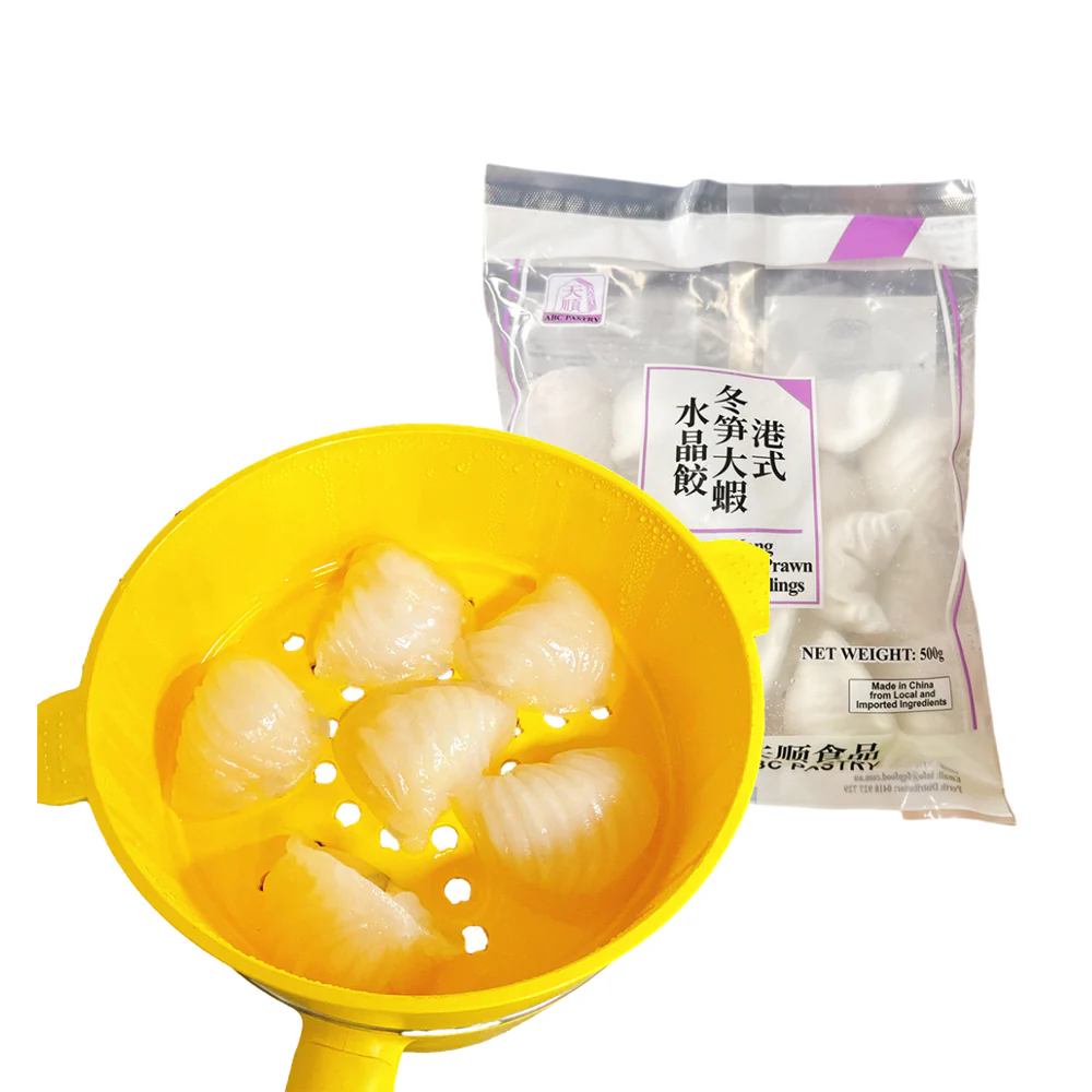 TianShun Hong Kong Bamboo Shoot Prawn Hargow Dumplings 500g