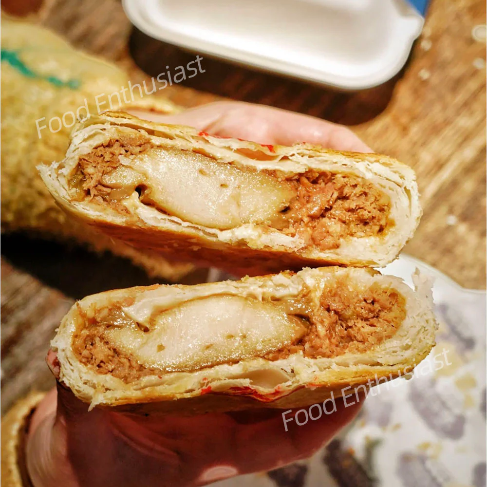 Tiantong Frozen Puff Pastry Mooncake with Abalone and Pork - 1 Piece - Image 2