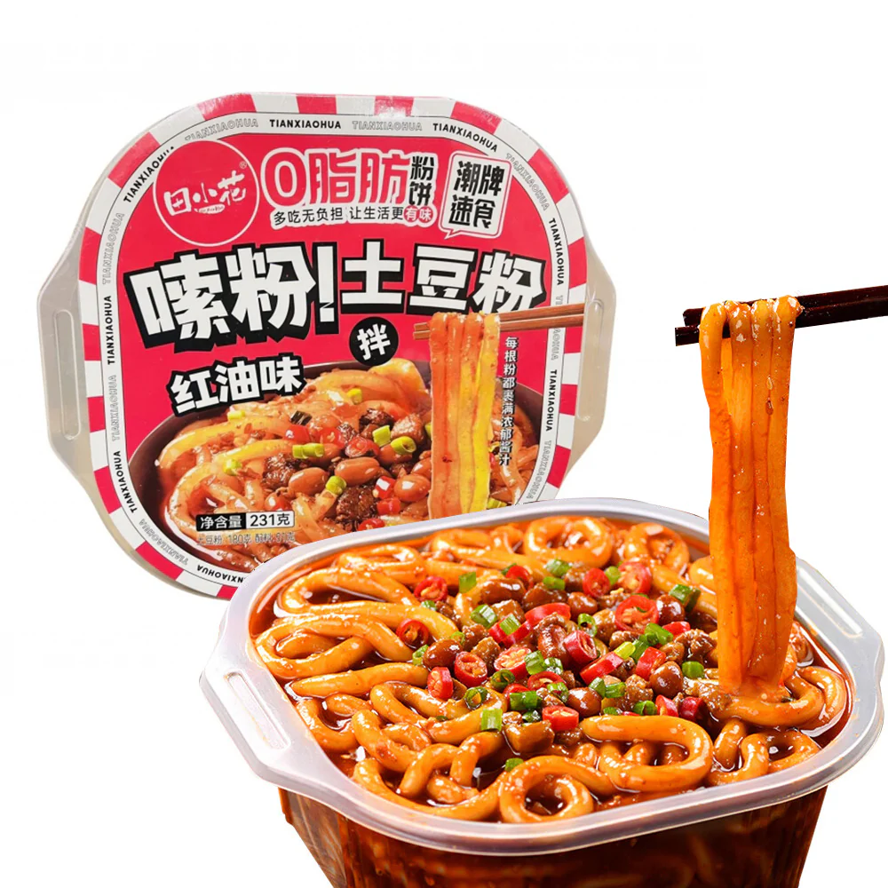Tianxiaohua Potato Vermicelli with Spicy Red Oil Flavor - 231g
