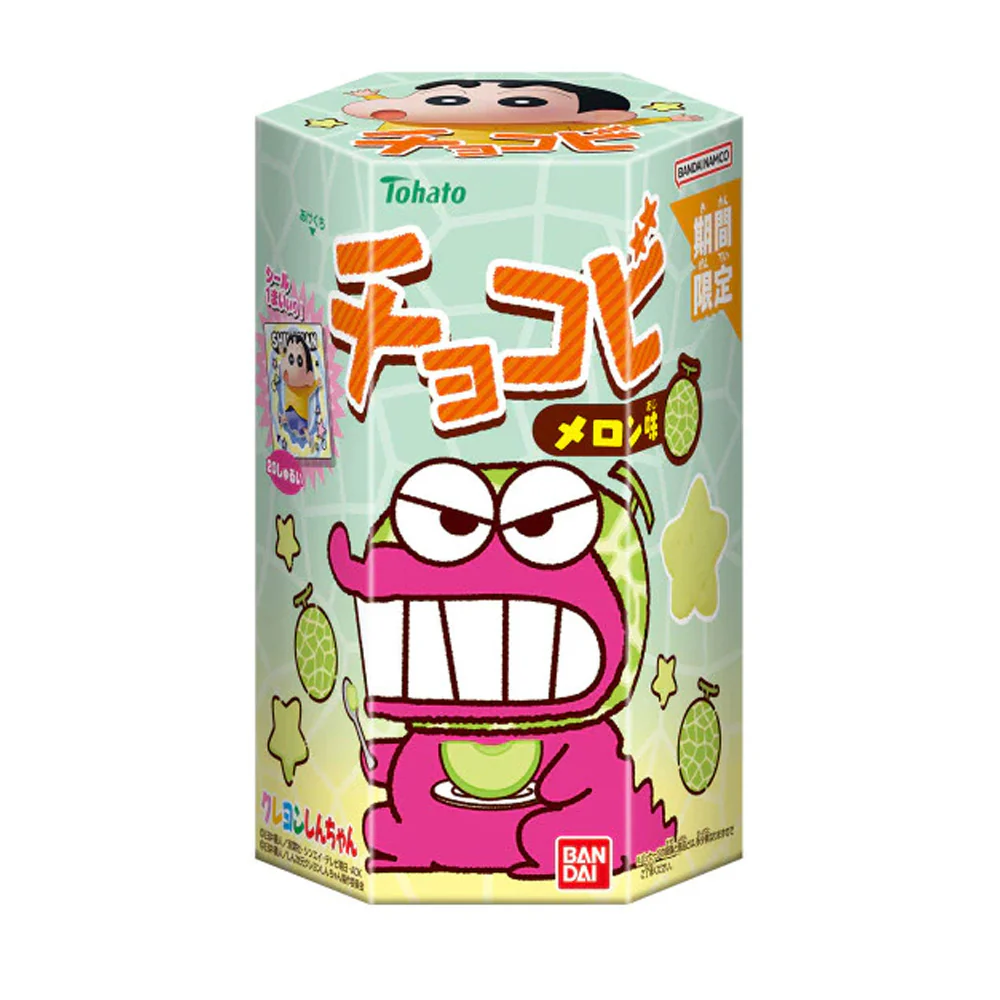 Tohato Crayon Shin-chan Star Biscuits Melon Flavor - 18g