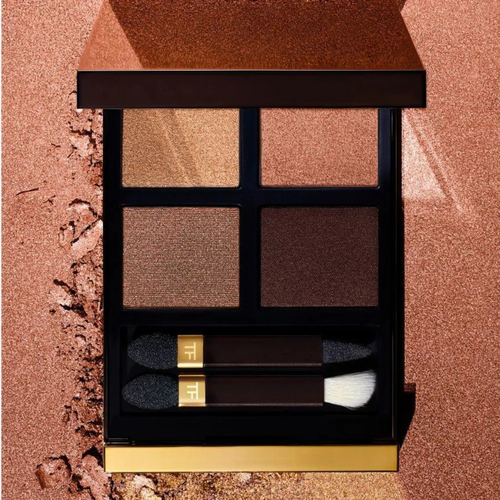 Tom Ford Eye Color Quad #36 Tiger Eye - Warm Bronze & Peach Neutrals - Image 2