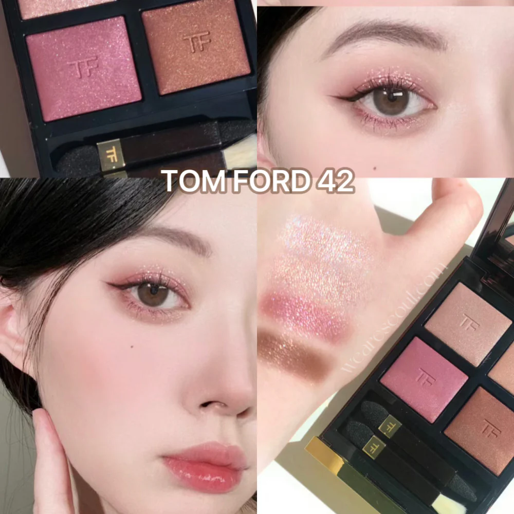 Tom Ford Eye Color Quad #42 Hazy Sensuality - Neutral Rose Nude Shades - Image 2