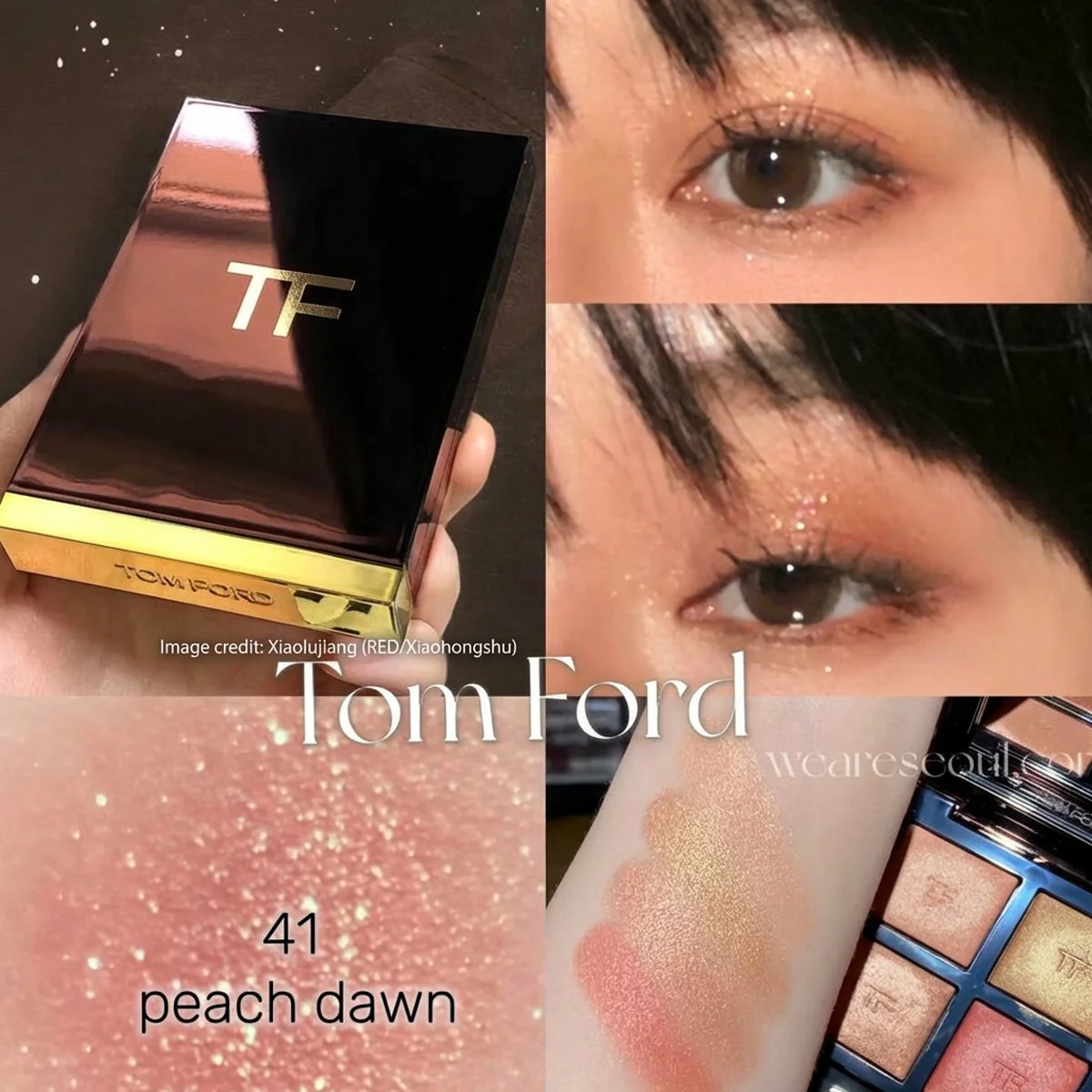 Tom Ford Eye Color Quad Eyeshadow Palette - #41 Peach Dawn - Image 2