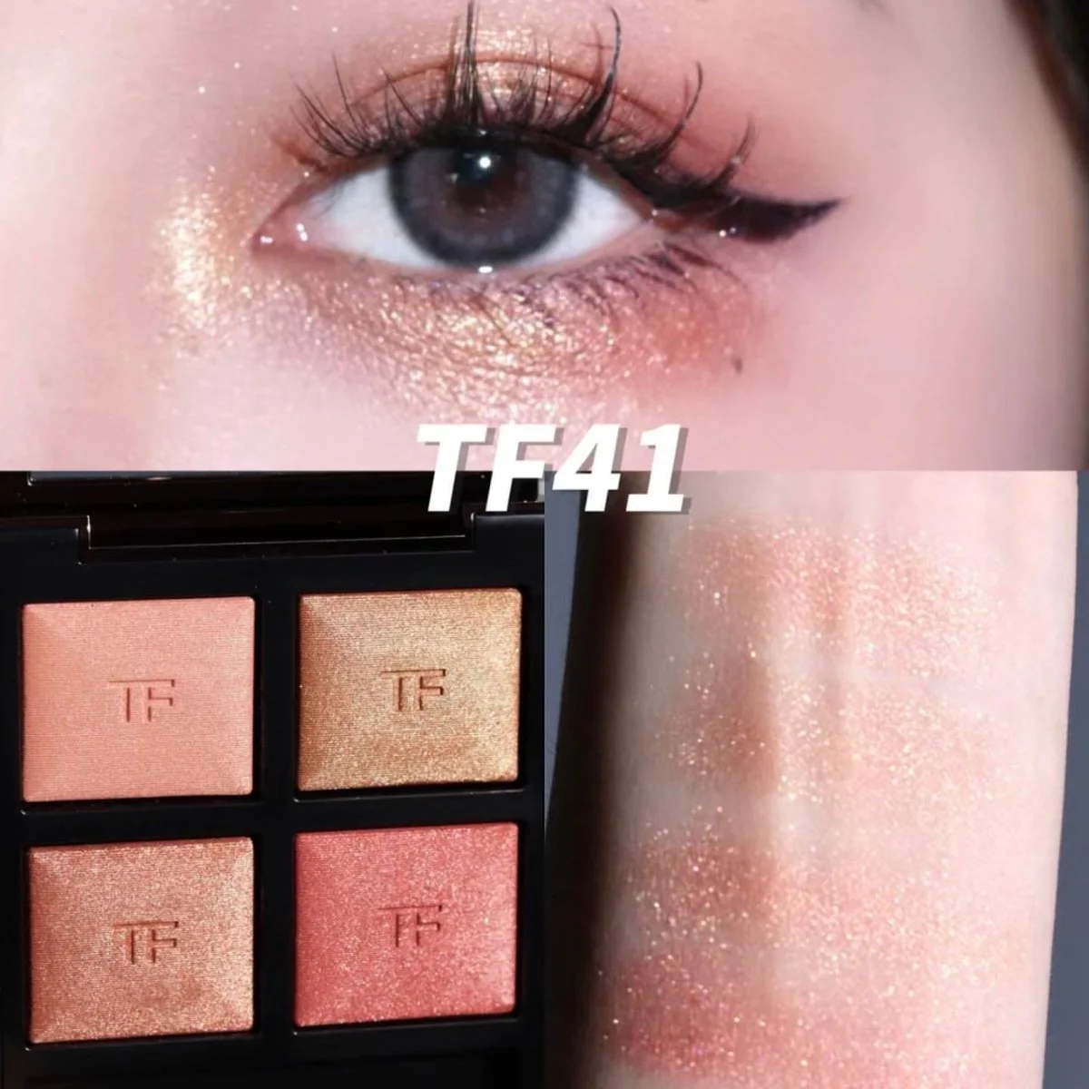 Tom Ford Eye Color Quad Eyeshadow Palette - #41 Peach Dawn - Image 3