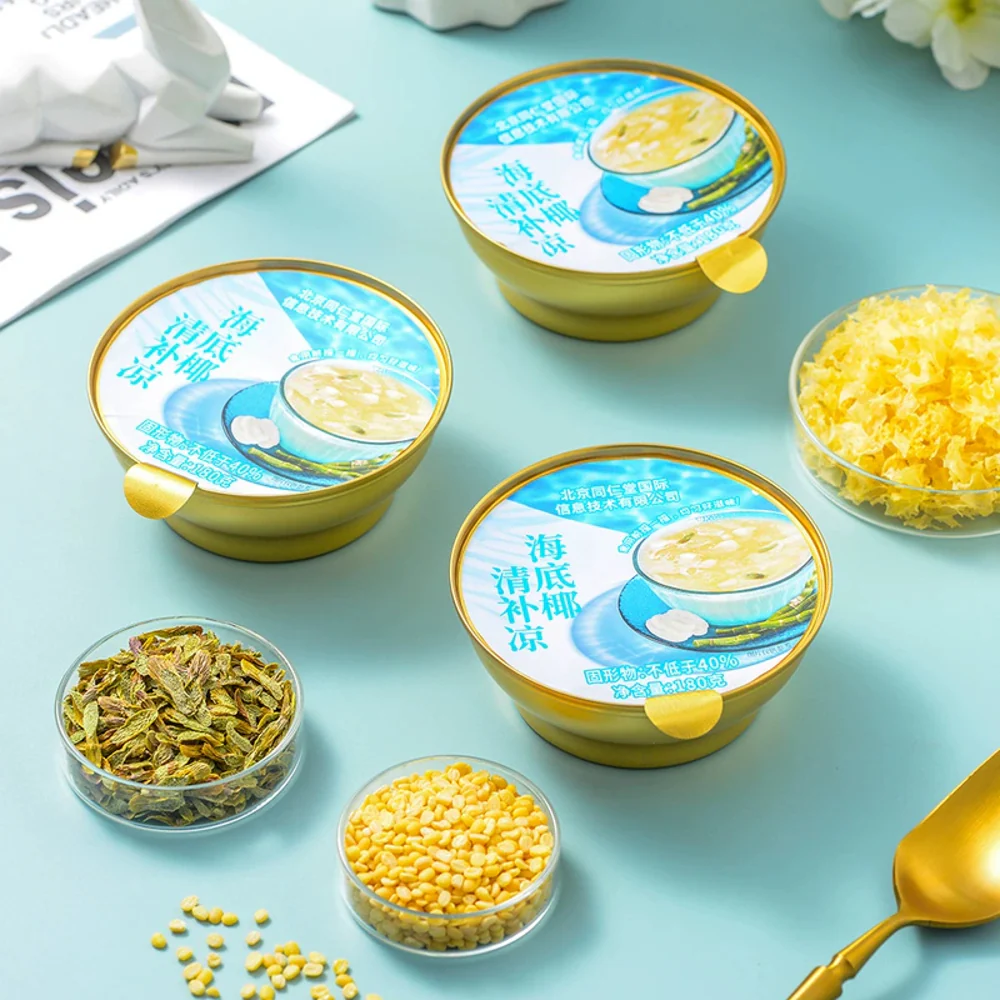 Tong Ren Tang Sea Coconut Herbal Dessert "Qing Bu Liang" – 180g × 8 Bowls - Traditional Chinese Cooling Sweet Soup - Image 4