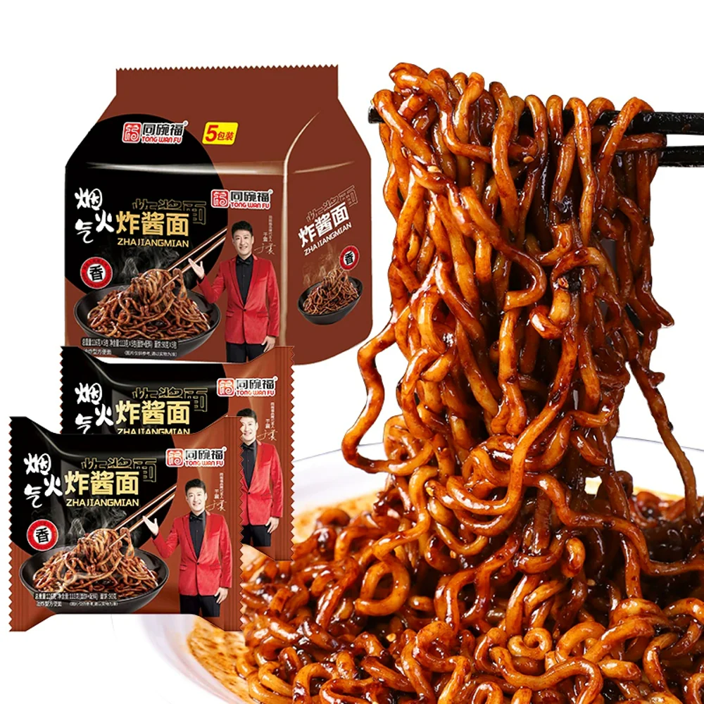 Tongwanfu Zha Jiang Mian Noodles 5-Pack - 116g Each