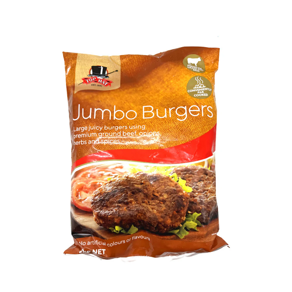 Top Hat Jumbo Beef Burger Patties 2kg - Image 2
