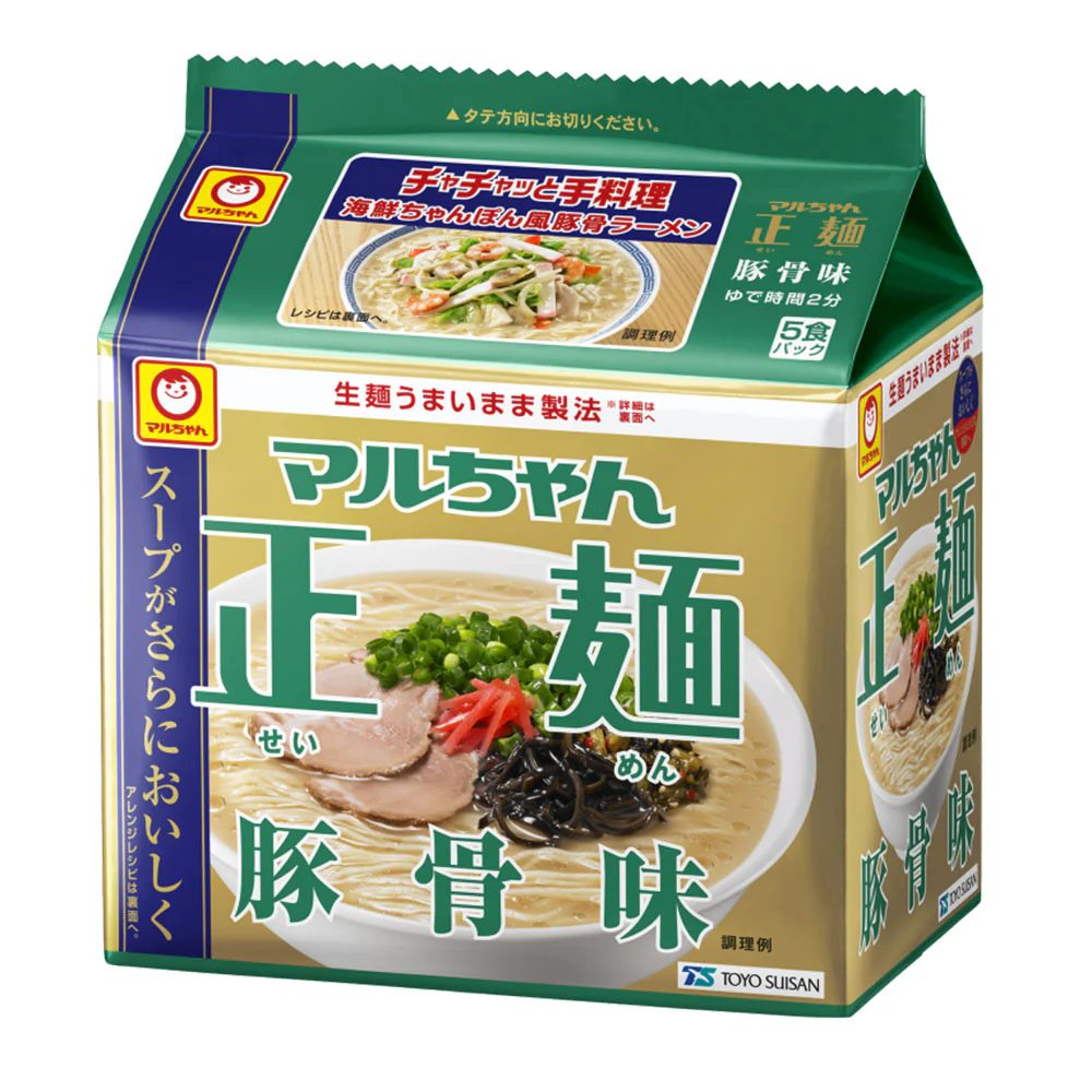 Toyo Suisan Maruchan Seimen Tonkotsu Flavor Instant Noodles - 5 Packs, 440g