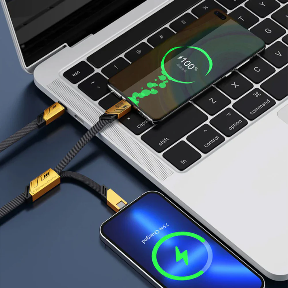 Transformers PD 2-in-1 Magnetic Charging Cable - Yellow - Image 5