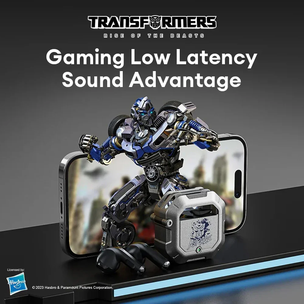 Transformers TF-T12 Low Latency Sports Earbuds - Black - Image 4