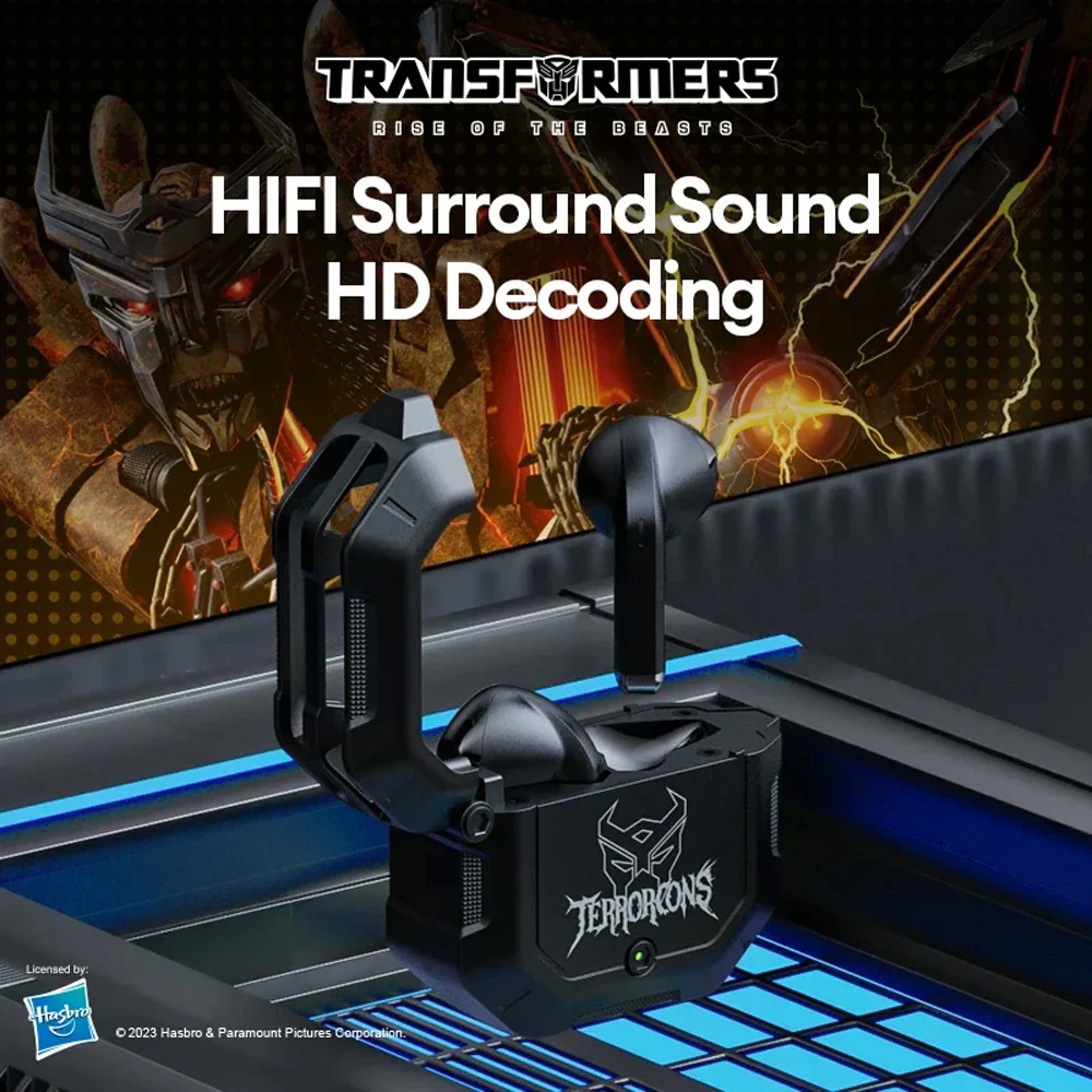 Transformers TF-T12 Low Latency Sports Earbuds - Black - Image 5