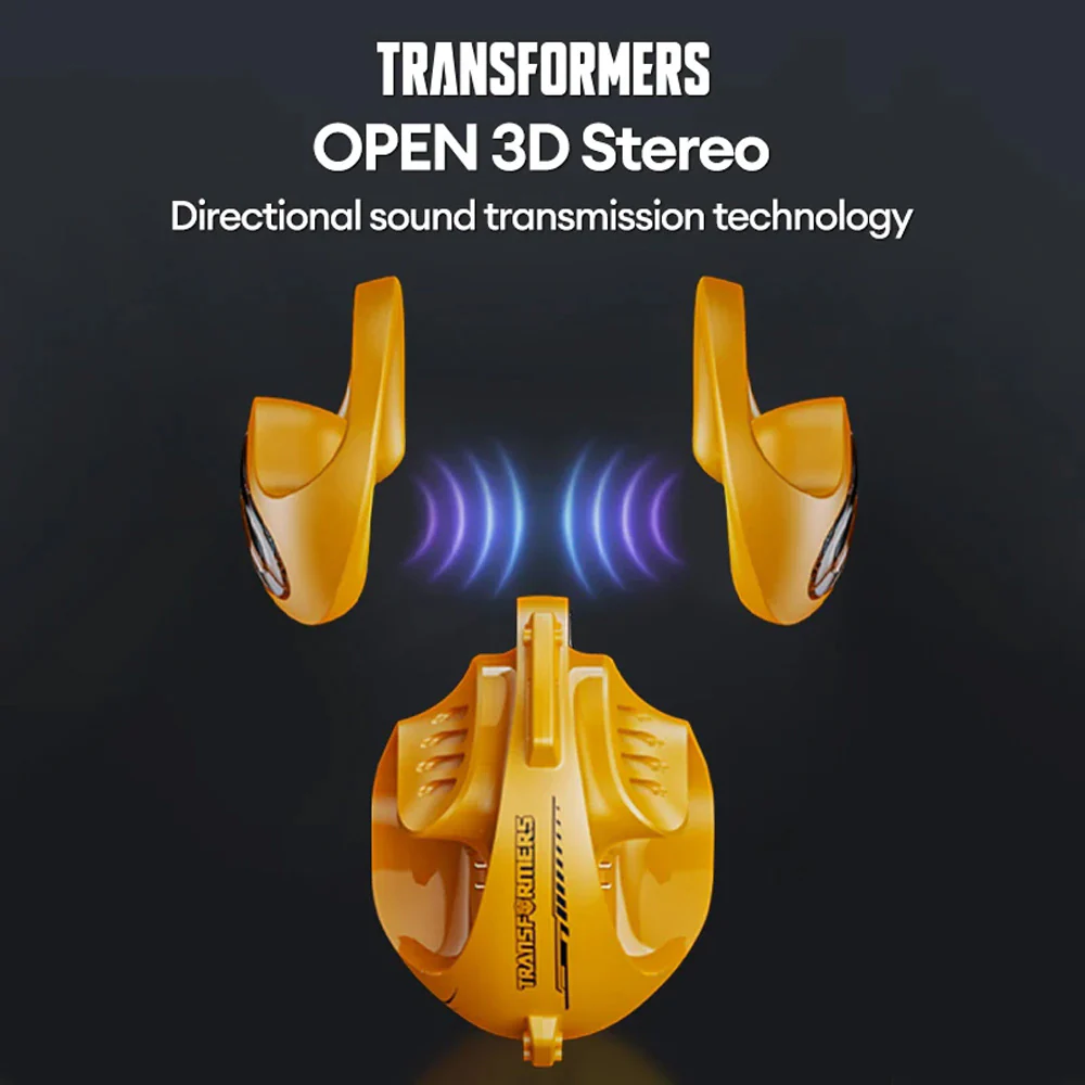 Transformers True Wireless Bluetooth Earbuds T07 - Yellow - Image 2