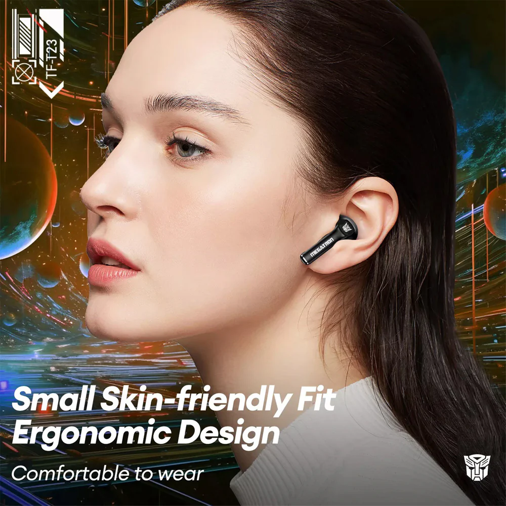 Transformers True Wireless Bluetooth Earbuds T23 - Yellow - Image 5
