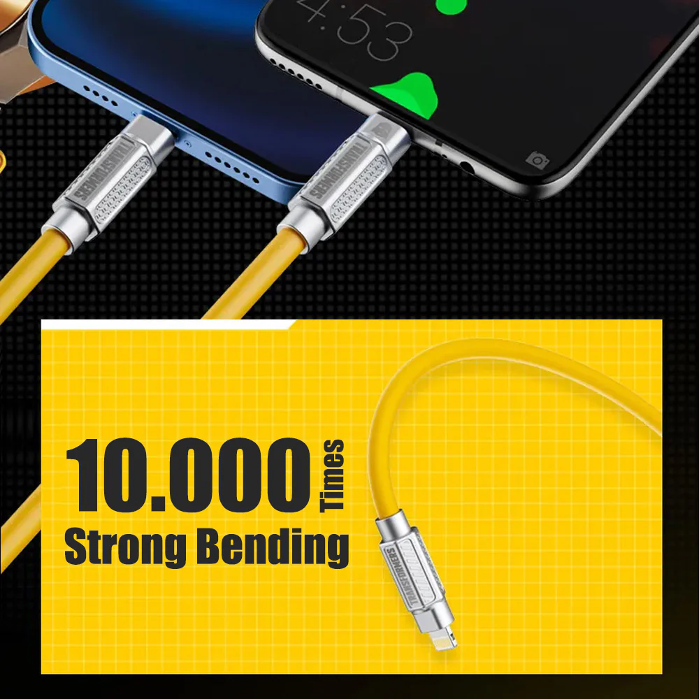 Transformers USB-C to Lightning Charging Cable 100W 1.5m - Image 2