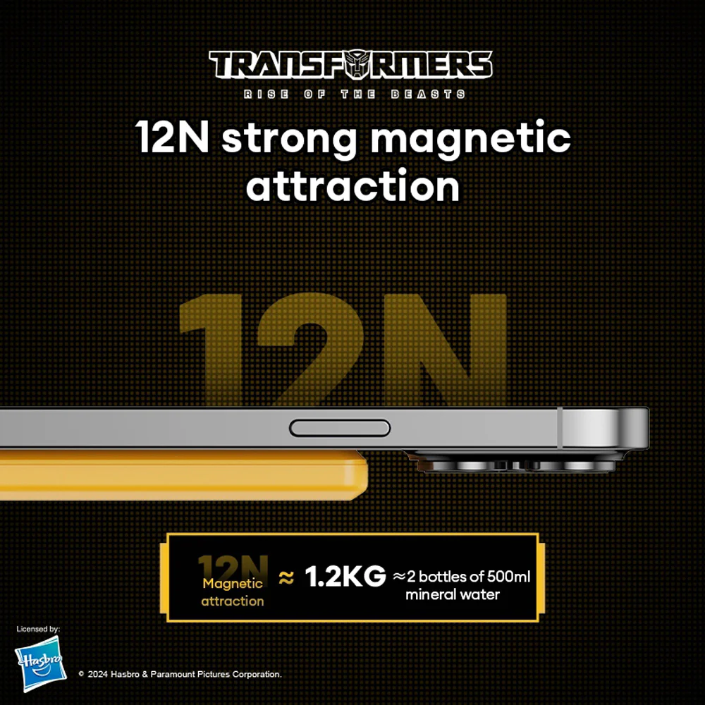 Transformers Wireless Magnetic Power Bank 5000mAh 20W - Yellow - Image 4