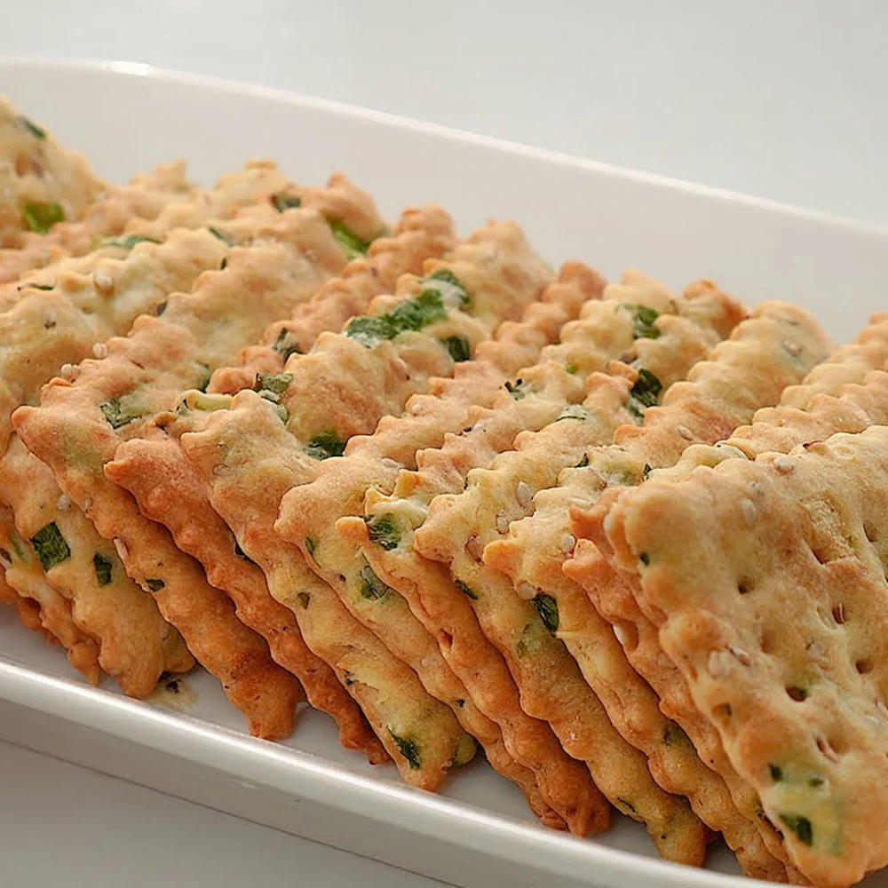 Tropical Fields Green Onion Crackers - 80g - Image 2