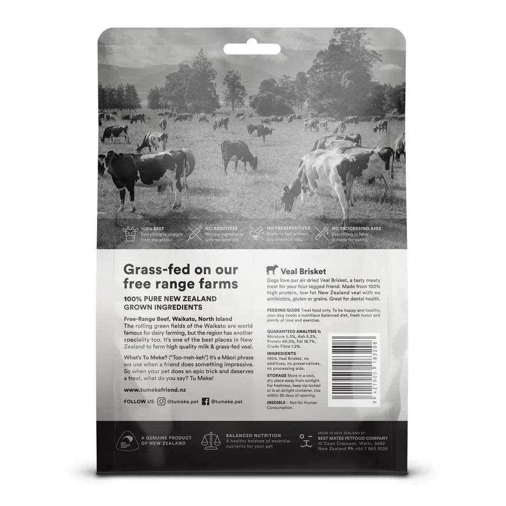 Tu Meke Friend Natural Dog Treats Veal Brisket - 100g - Image 3