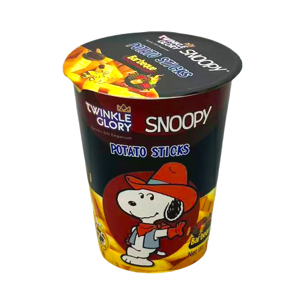 Twinkle Glory Snoopy Barbecue Potato Sticks Cup 50g