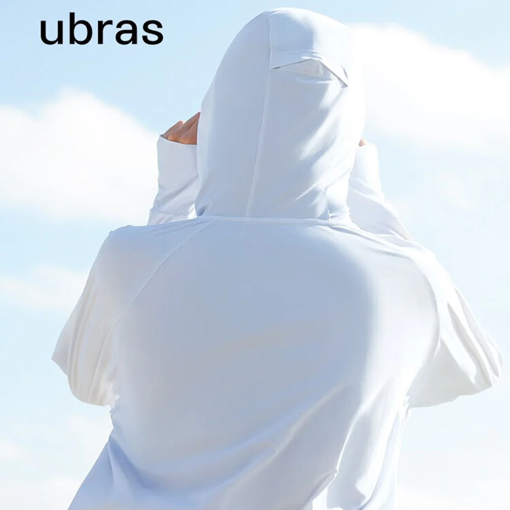 Ubras Hooded Sun Protection Jacket - Cream Yellow, Size S - Image 2