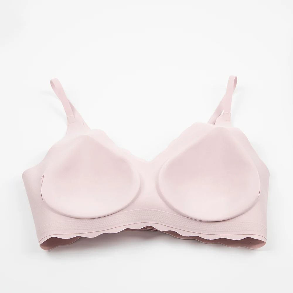Ubras Seamless Floral Bra with Removable Pads - Orchid Smoke - Image 2