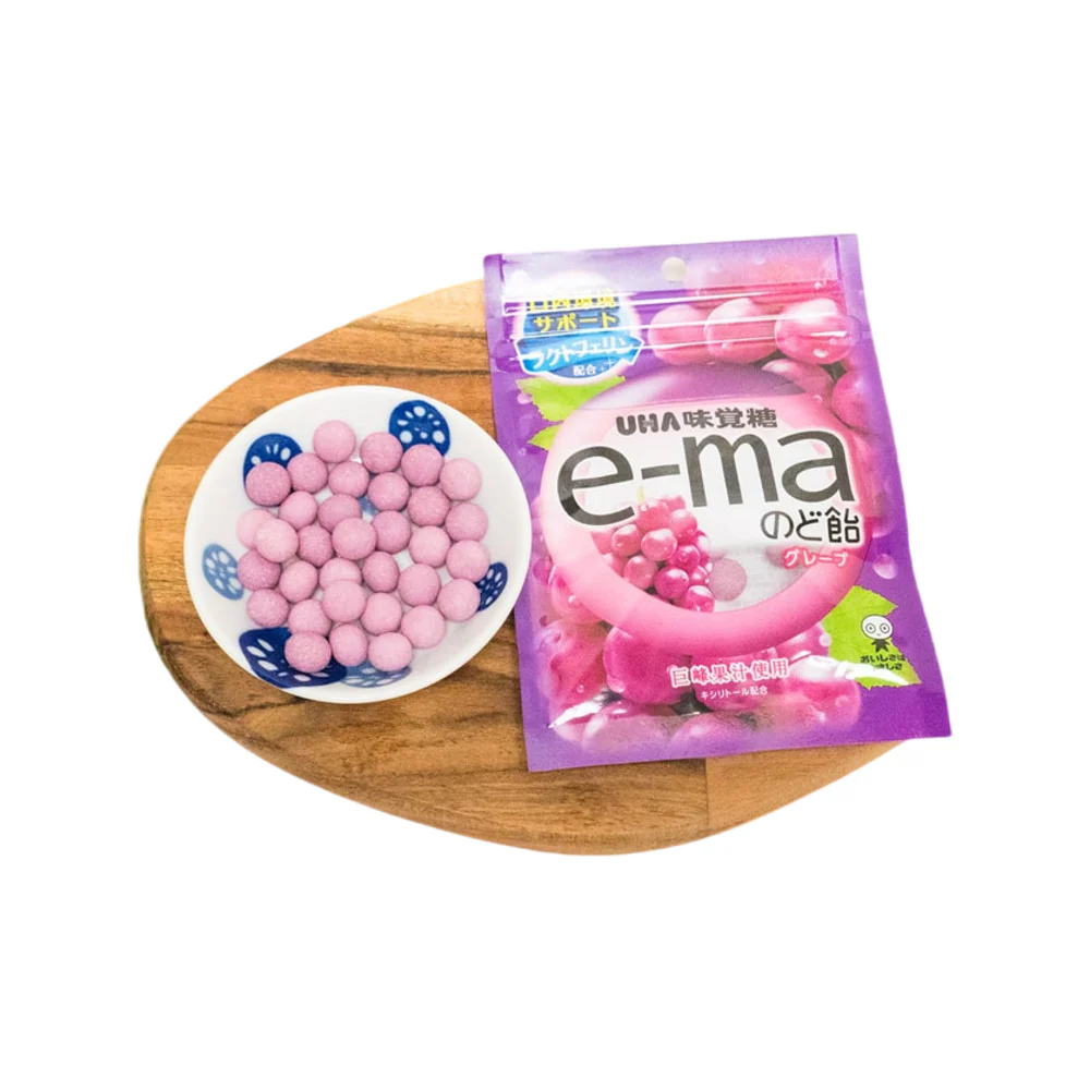 UHA e-ma Grape Throat Lozenges 50g - Image 2