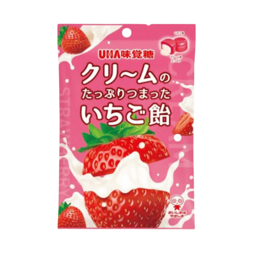 UHA Mikakuto Hard Candy Strawberry Flavor - 45g