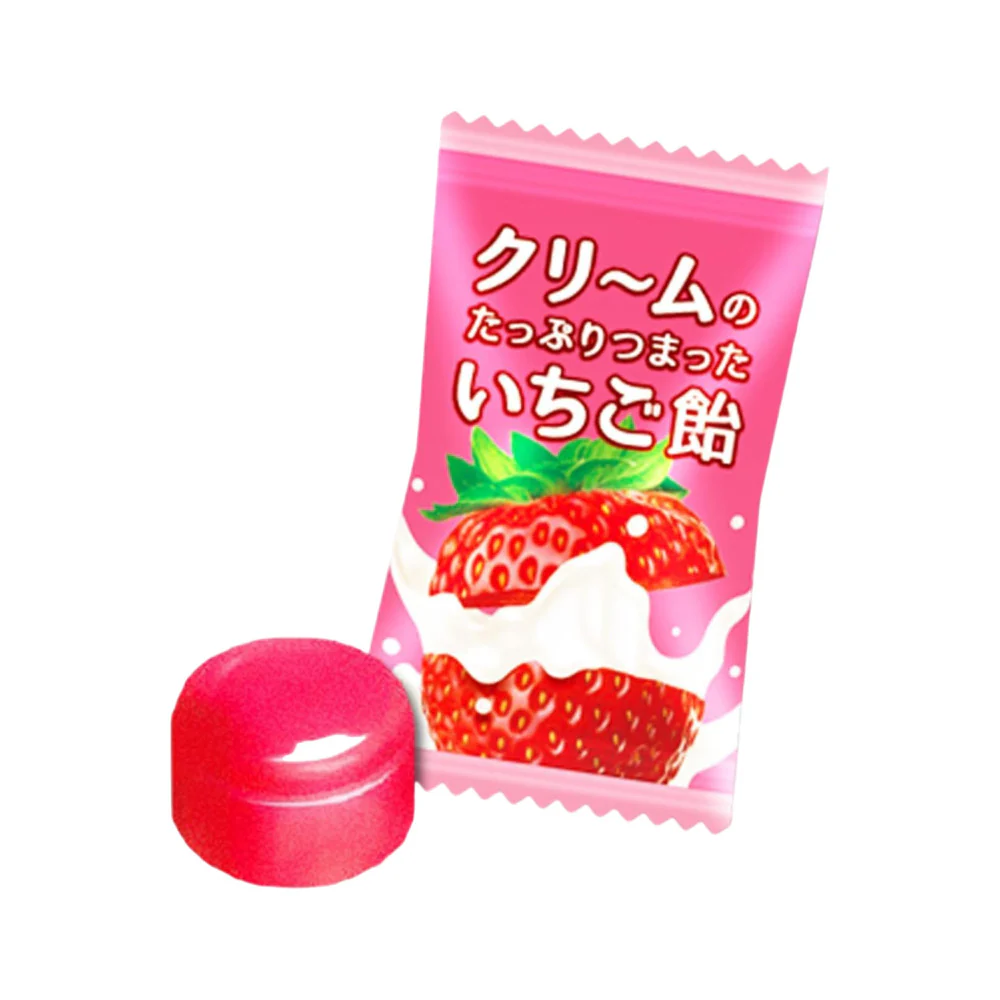 UHA Mikakuto Hard Candy Strawberry Flavor - 45g - Image 2