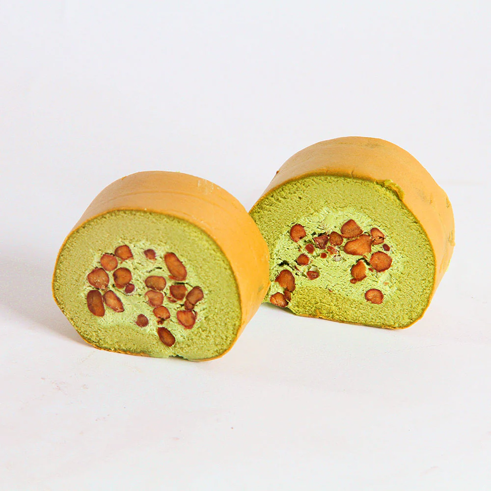 Uji Matcha & Azuki Swiss Roll (Frozen) - 4 Pieces, 172g - Image 2