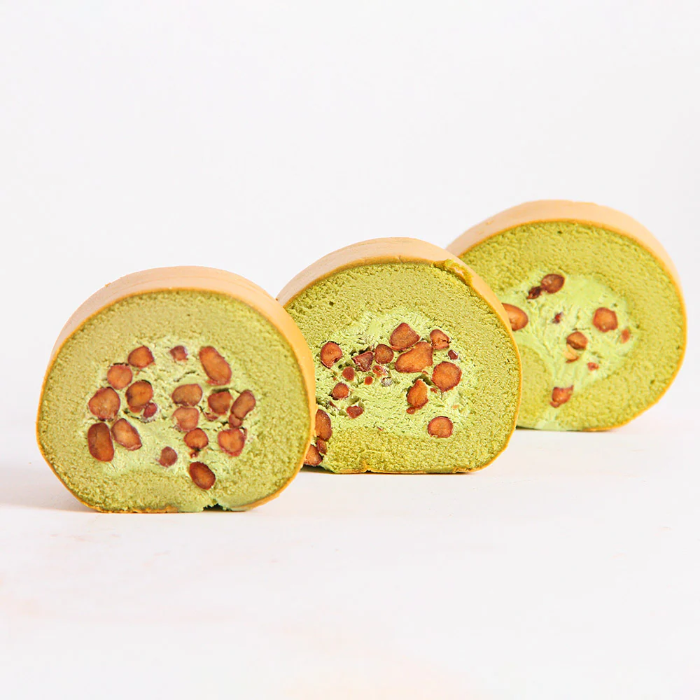 Uji Matcha & Azuki Swiss Roll (Frozen) - 4 Pieces, 172g - Image 3