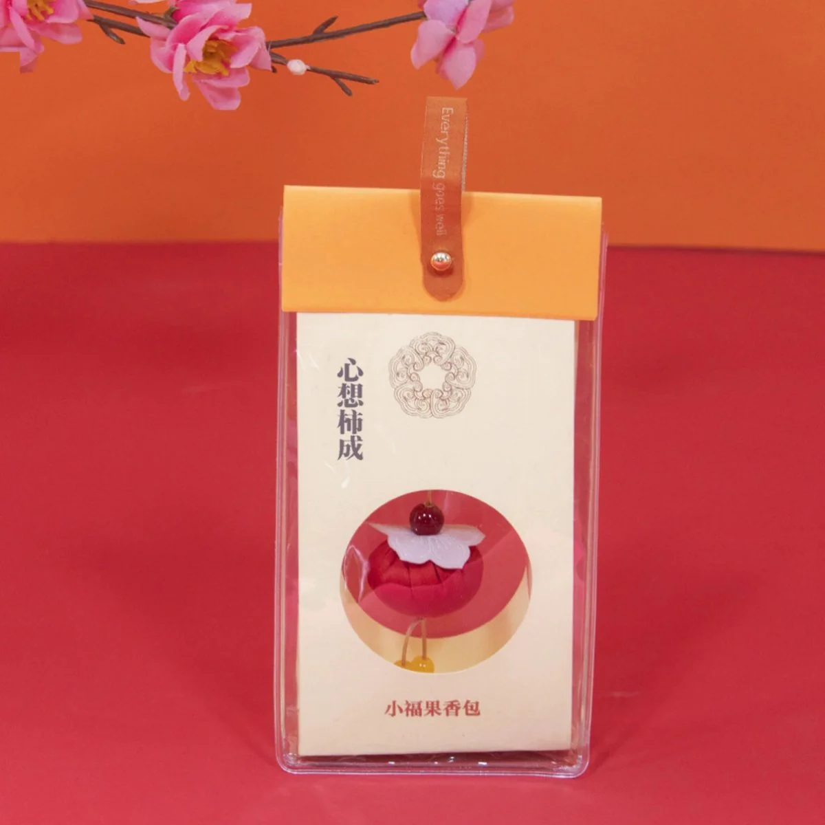 Ulife 'All Wishes Come True' Persimmon Scented Sachet Hanging Charm - Car/Home Air Freshener