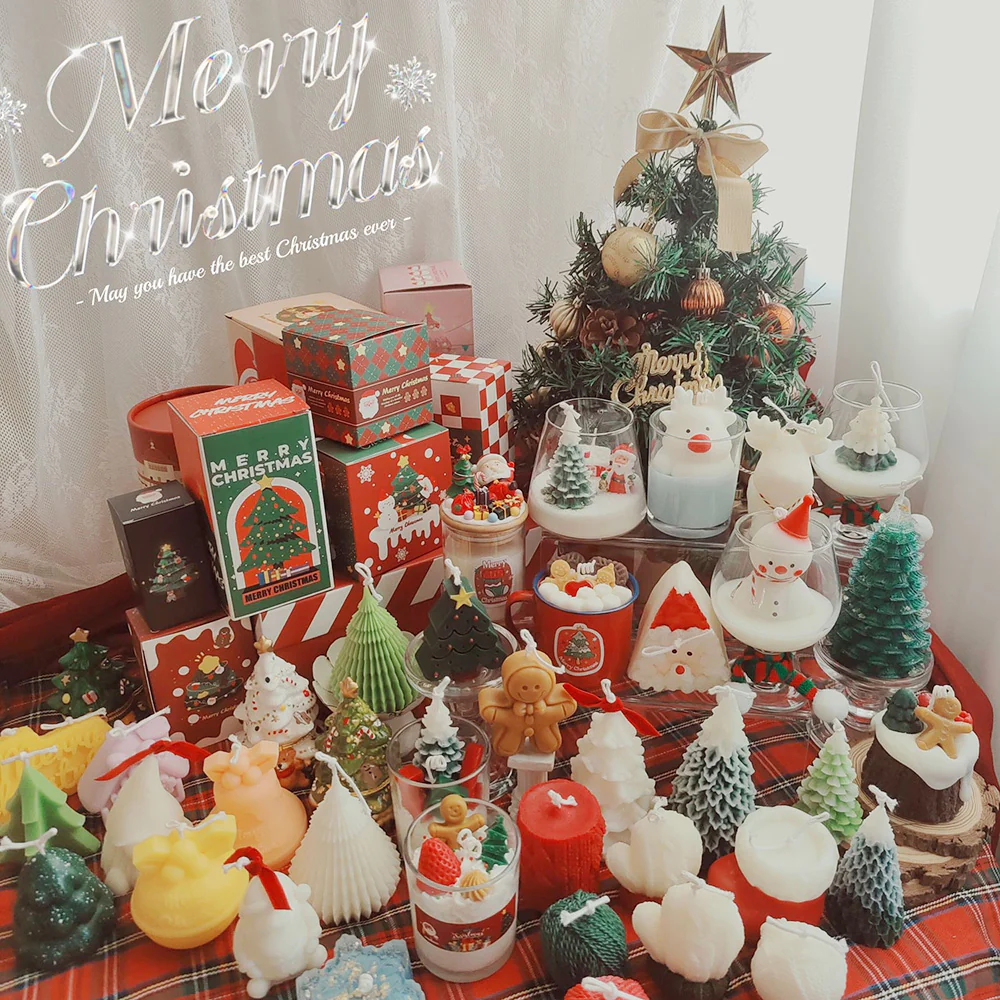 Ulife Christmas Candle - Christmas Cottage 8*5*7cm - Image 2