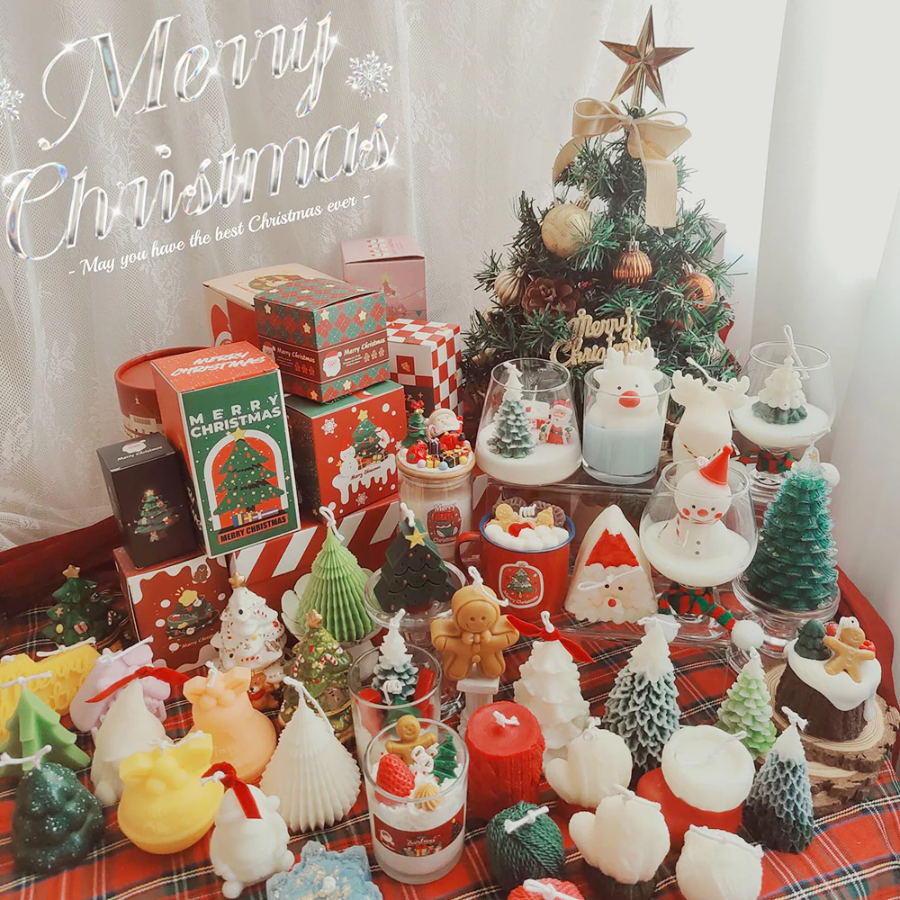 Ulife Christmas Candle - Chubby Christmas Tree 6.5*7cm - Image 2