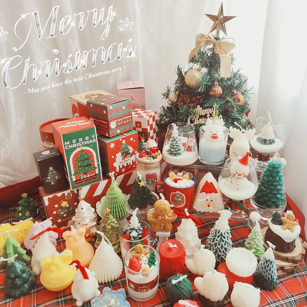 Ulife Christmas Candle Pine Tree 7*12cm - Image 3