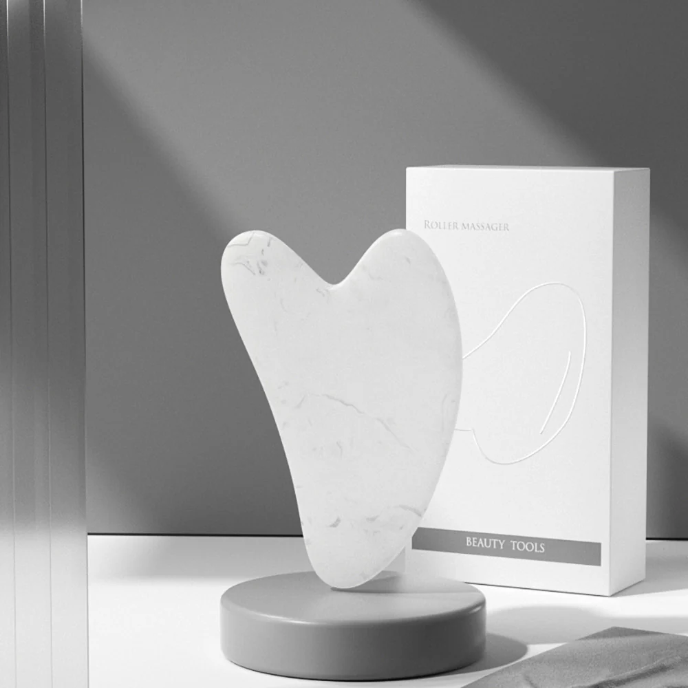 Ulife Facial Roller and Gua Sha Set - White - Image 3