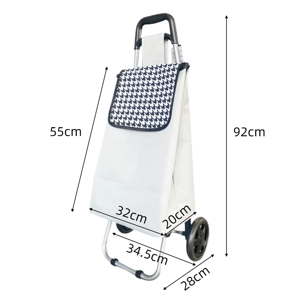 Ulife Grocery Trolley - Grey, 32*20*55cm - Image 2