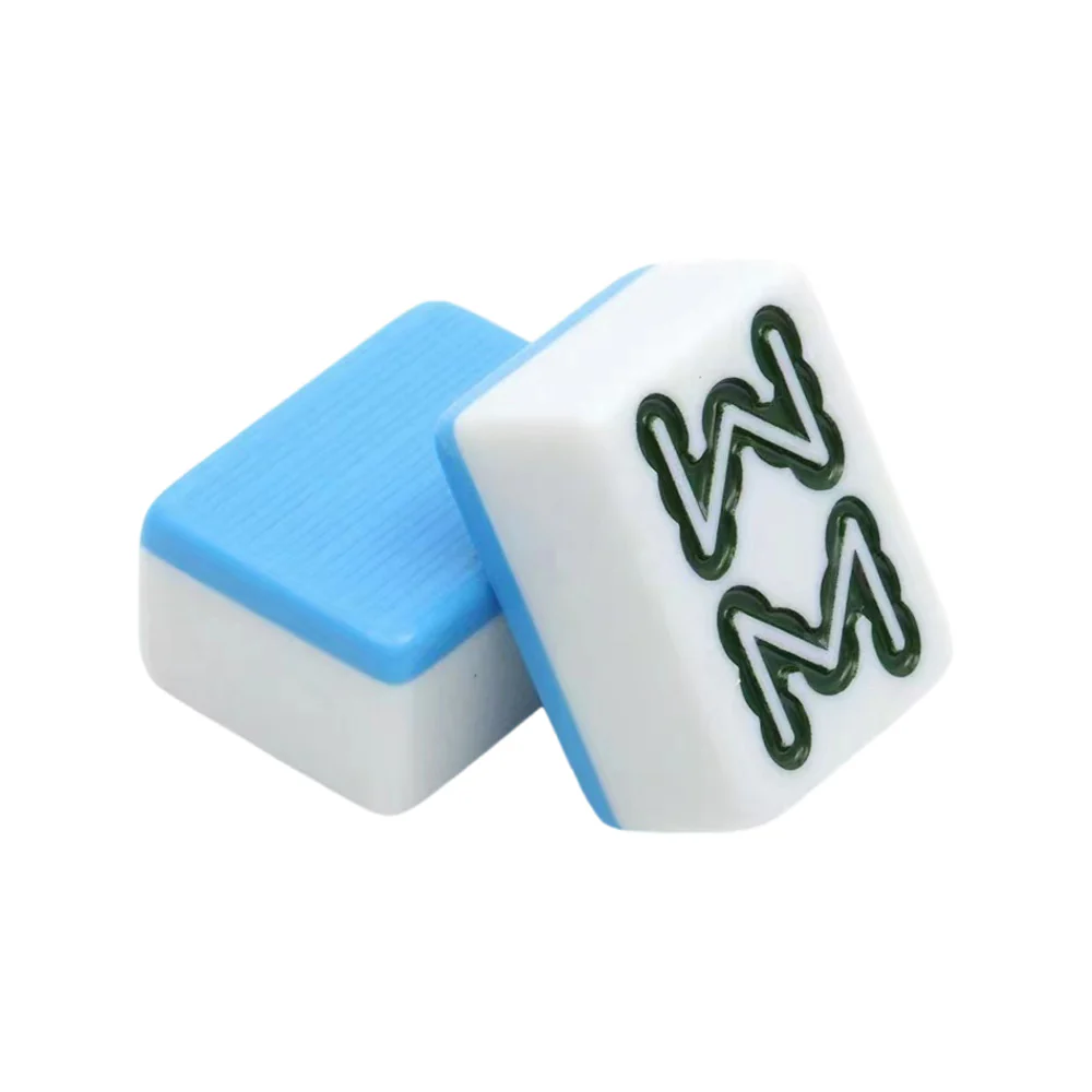 Ulife Mahjong Set 40 mm – 144 Tiles, Blue Backs with Case & 2 Dice - Chinese Mah Jongg Tiles - Image 3