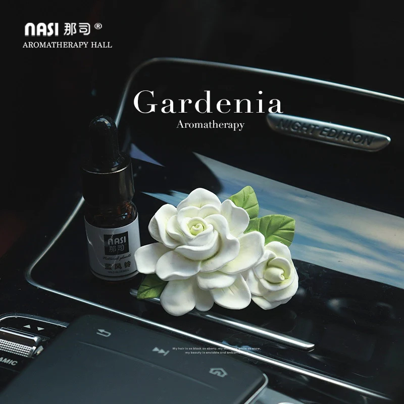 Ulife Nasi Car Air Vent Fragrance - Gardenia with Bluebell Essential Oil - Image 4