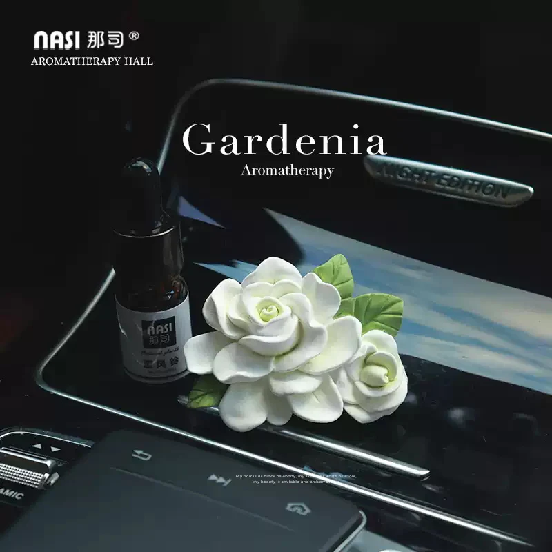 Ulife Nasi Car Air Vent Fragrance Gardenia with Darjeeling Tea Essential Oil - Image 2
