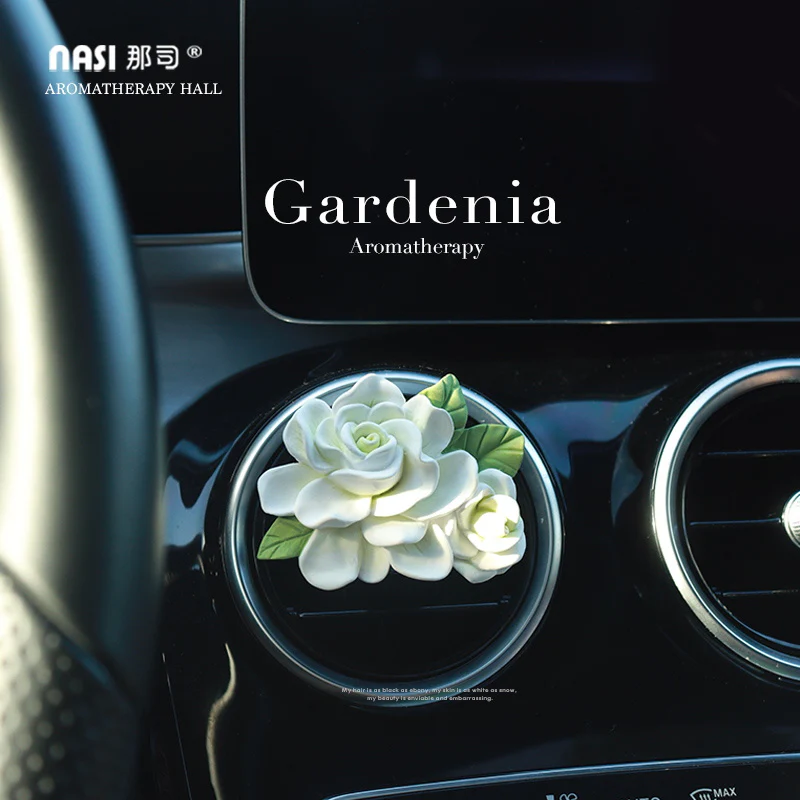 Ulife Nasi Car Air Vent Fragrance Gardenia with Darjeeling Tea Essential Oil - Image 3