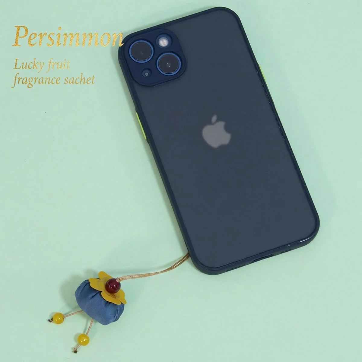Ulife Persimmon Scented Sachet Hanging Ornament – Good Fortune Charm for Wardrobe, Car & Drawers - Image 3