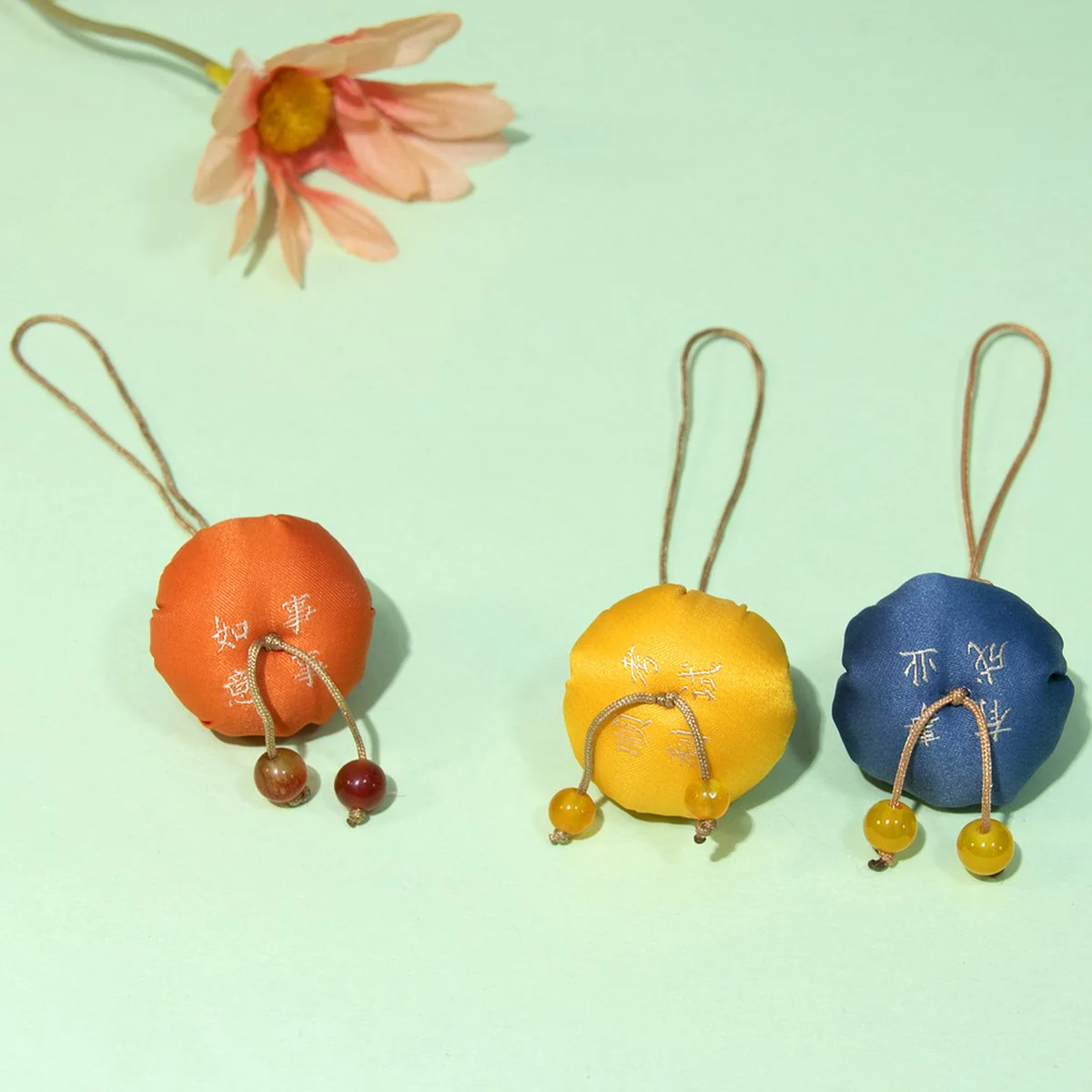 Ulife Persimmon Scented Sachet Hanging Ornament – Good Fortune Charm for Wardrobe, Car & Drawers - Image 4