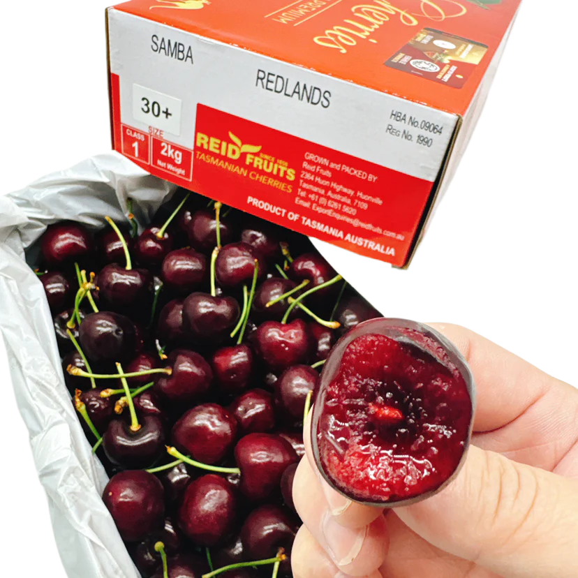 Tasmania Reid Cherries 30mm+ Gift Box 2kg - Image 5